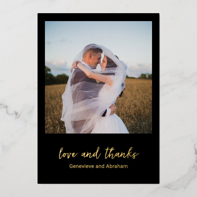 Genevieve Black Photo Modern Wedding (Front)