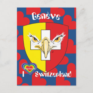 Genf - Genève Schweiz Postkarte Postcard