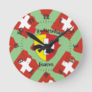 Genf / Genève Schweiz Suisse Svizzera Uhr Round Clock