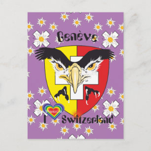 Genf Schweiz / Genève Suisse Postkarte Postcard