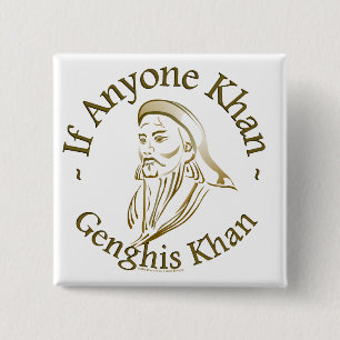 Genghis Khan 15 Cm Square Badge