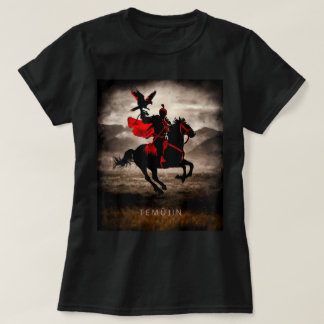 Genghis Khan Temujin Warrior Spirit Falcon Horse T-Shirt