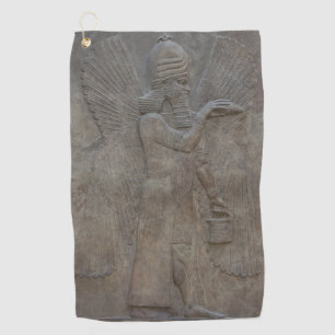 Genie Benisseur of Assyria an Mesopotamian god Golf Towel
