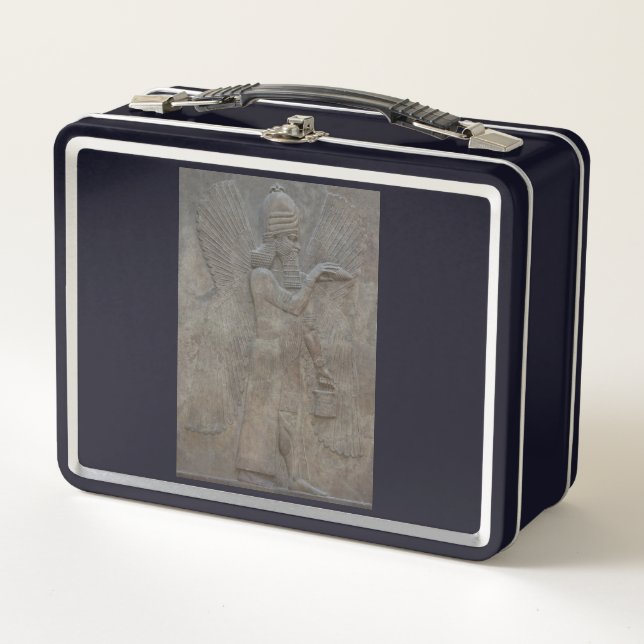 Genie Benisseur of Assyria an Mesopotamian god Metal Lunch Box (Front)