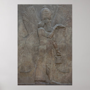 Genie Benisseur of Assyria an Mesopotamian god Poster
