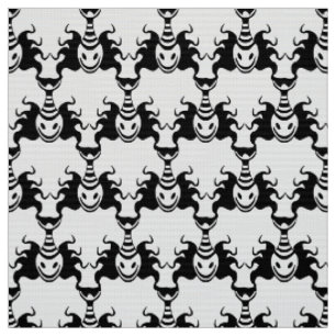 Genie Ghost Coming Out of Lamp Seamless Pattern Fabric
