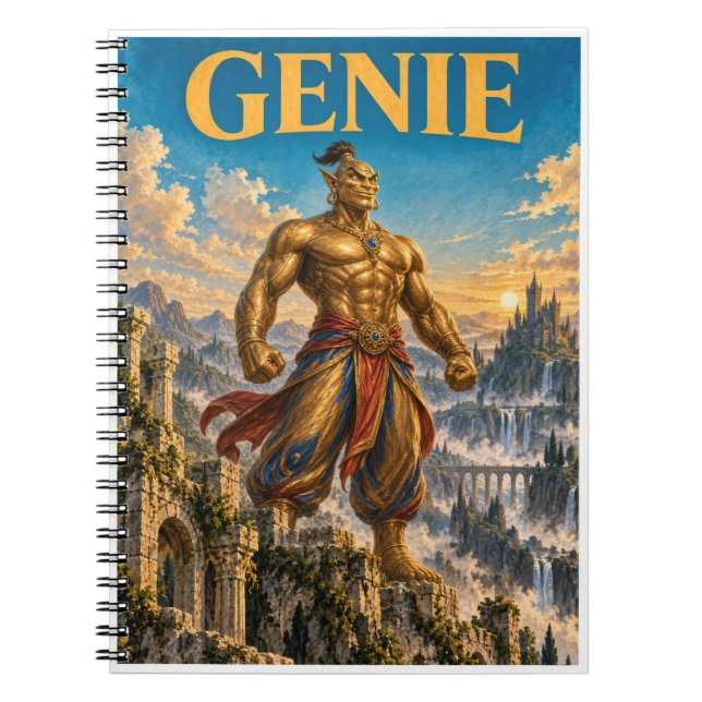 Genie, Gothic Fantasy Monster Notebook (Front)