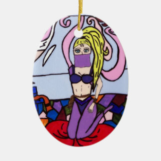 GENIE IN A BOTTLE CERAMIC TREE DECORATION