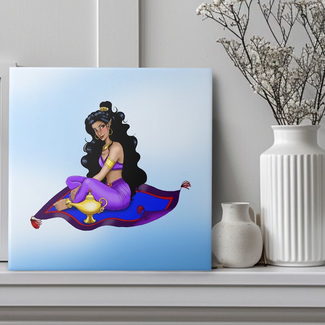 Genie Magic Carpet Lamp Blue Sky Ceramic Tile (Creator Uploaded)