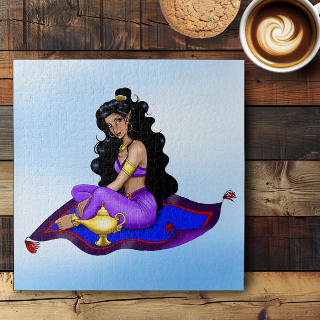 Genie Magic Carpet Lamp Blue Sky Jigsaw Puzzle (Creator Uploaded)