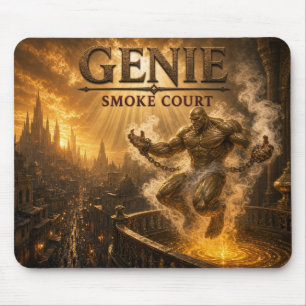 Genie Smoke Court Dark Realism Mouse Pad