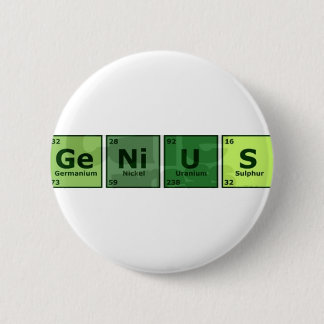 genius 6 cm round badge