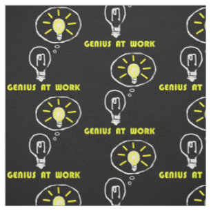 Genius at work fabric