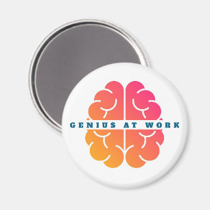 Genius at Work  Magnet