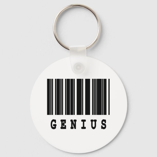 genius barcode design key ring (Front)