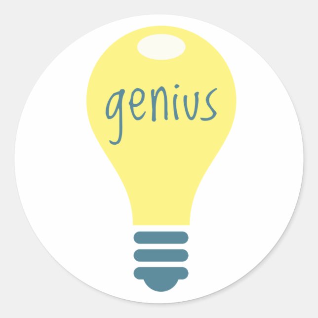 Genius Classic Round Sticker (Front)