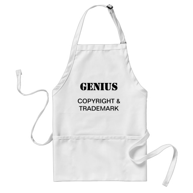 Genius, Copyright & Trademark Apron (Front)