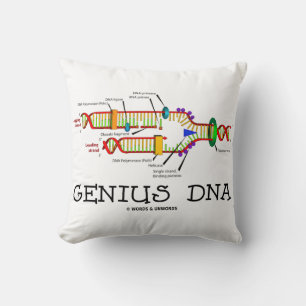 Genius DNA Molecular Biology Humour Cushion