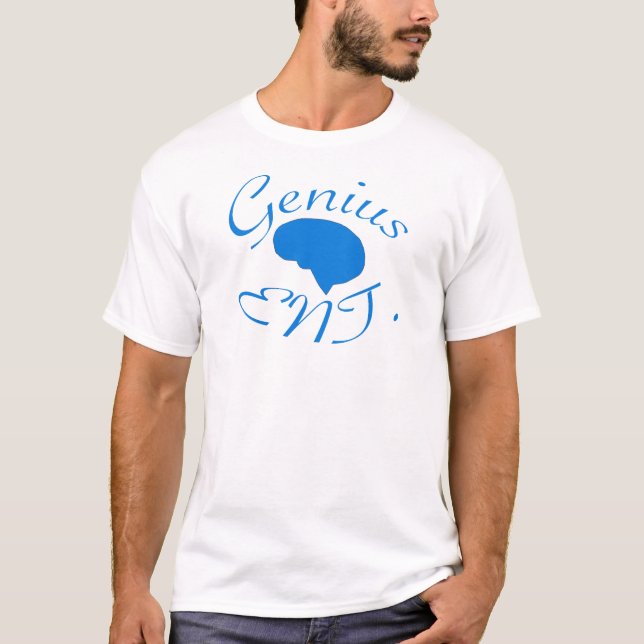 Genius Entertainment Blue logo T-Shirt (Front)