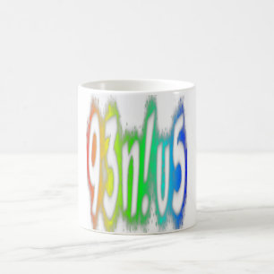 Genius Funny Rainbow Colours Typography Coffee Mug