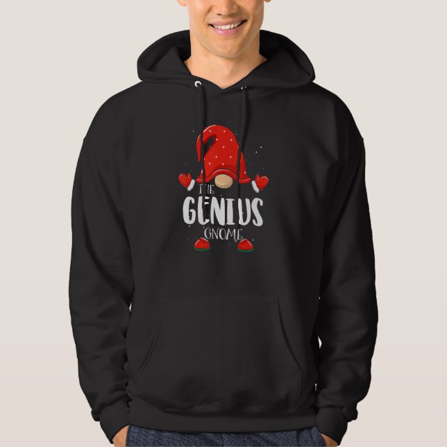Genius Gnome Matching Family Group Christmas Pajam Hoodie (Front)