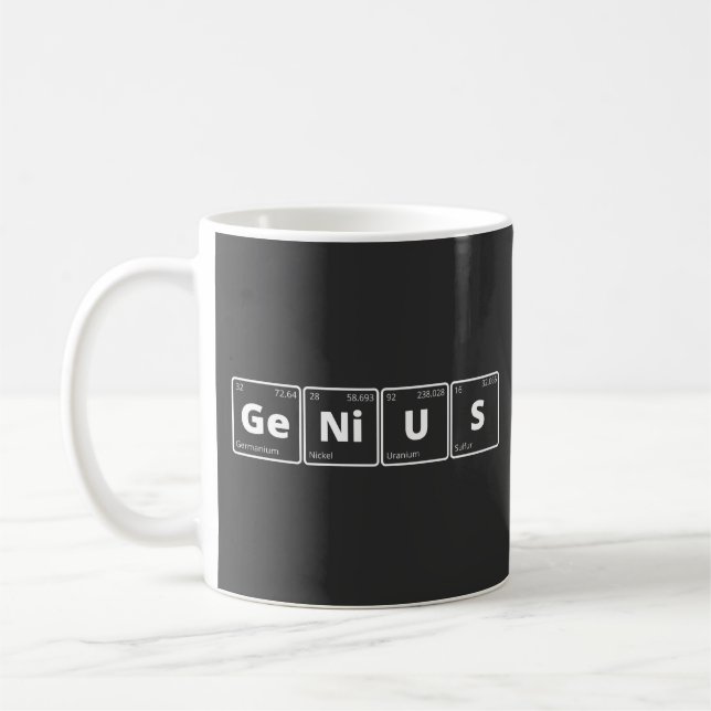 Genius - Periodic Table Coffee Mug (Left)