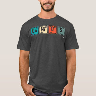 Genius Periodic Table Elements Chemistry Teacher T-Shirt