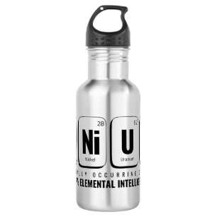 GENiUS Periodic Table - Funny Science Design 532 Ml Water Bottle