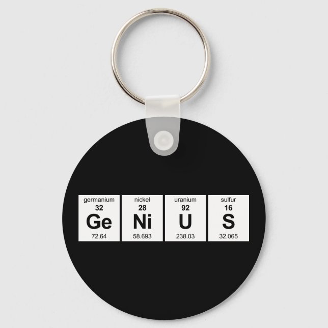 GeNiUS Periodic Table Key Ring (Front)