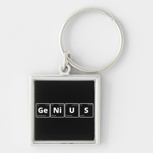 Genius - Periodic Table Key Ring (Front)
