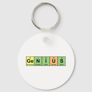 Genius - Periodic Table of Elements Products Key Ring