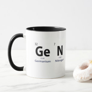 'Genius' Periodic Table Science Humour Educational Mug
