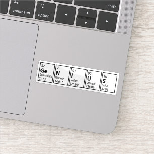 Genius Periodic Table Science Nerd Funny