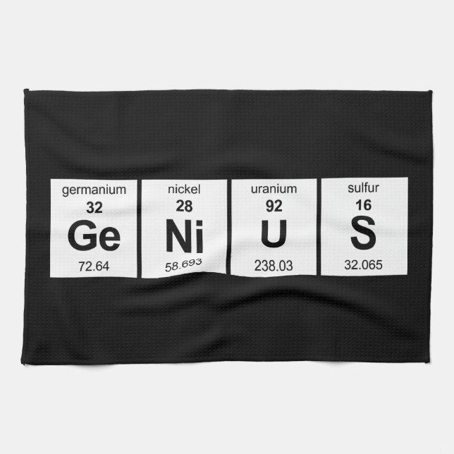 GeNiUS Periodic Table Tea Towel (Horizontal)