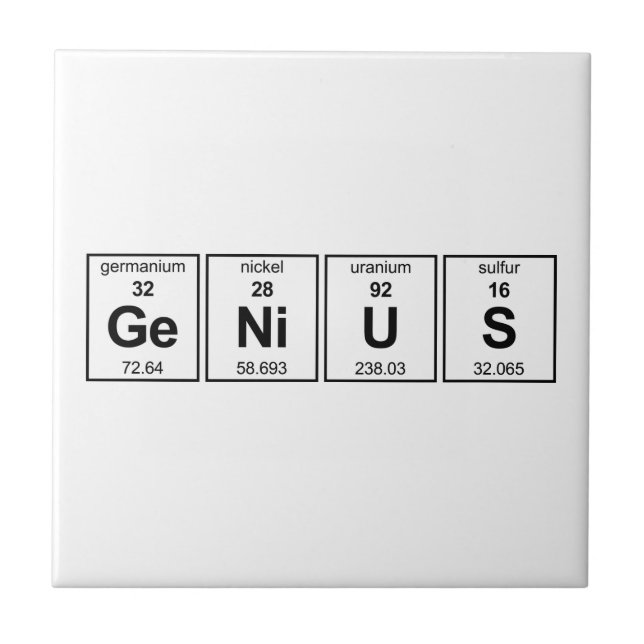 GeNiUS Periodic Table Tile (Front)