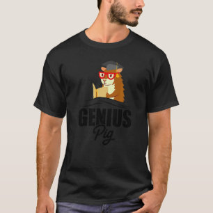 Genius Pig Graphic Guinea Pig Owner Pet Cavy Anima T-Shirt