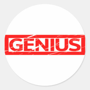 Genius Stamp Classic Round Sticker