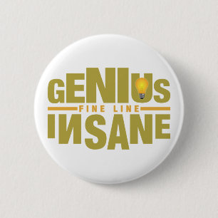 GENIUS VS INSANE custom button