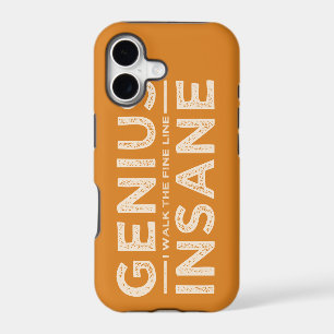 GENIUS VS INSANE custom iPhone case