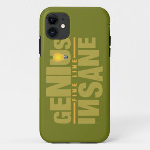 GENIUS VS INSANE custom iPhone case