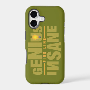 GENIUS VS INSANE custom iPhone case