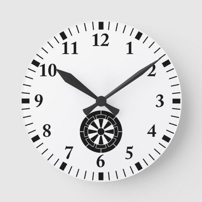 Genji cart round clock (Front)