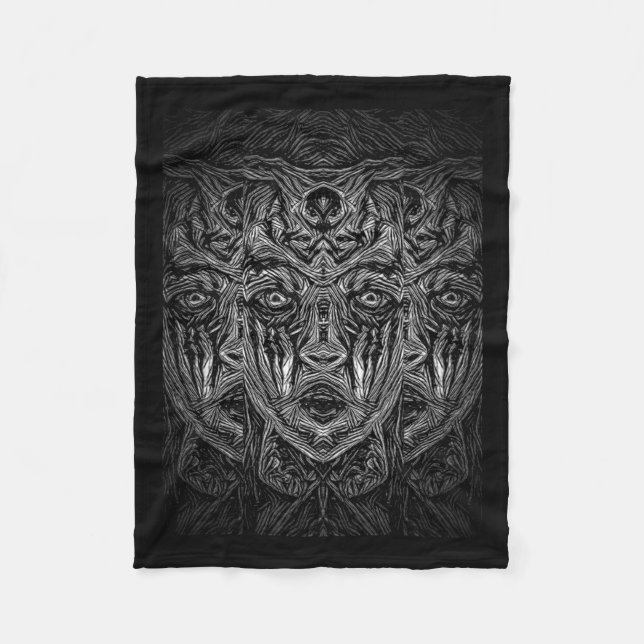 Genkinahito Sticker  Fleece Blanket (Front)