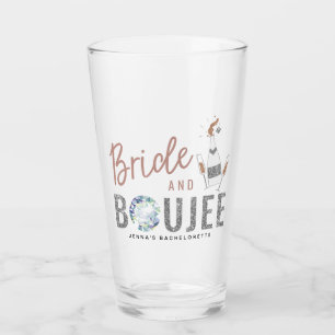 GENNA   Bride and Boujee Rose Gold Bachelorette Glass