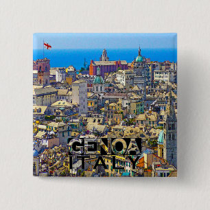 Genoa 15 Cm Square Badge
