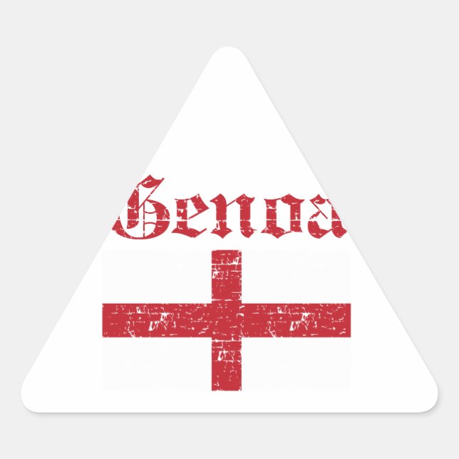 Genoa City designs Triangle Sticker (Front)