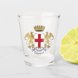 Genoa coat of arms shot glass