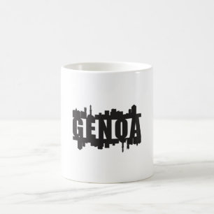 Genoa Italy City Skyline Cityscape Funny Gift Idea Coffee Mug
