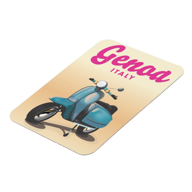Genoa Italy scooter Magnet (Left Side)