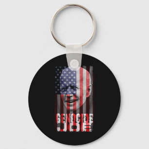 Genocide Joe Biden Anti Biden American Flag Vampir Key Ring